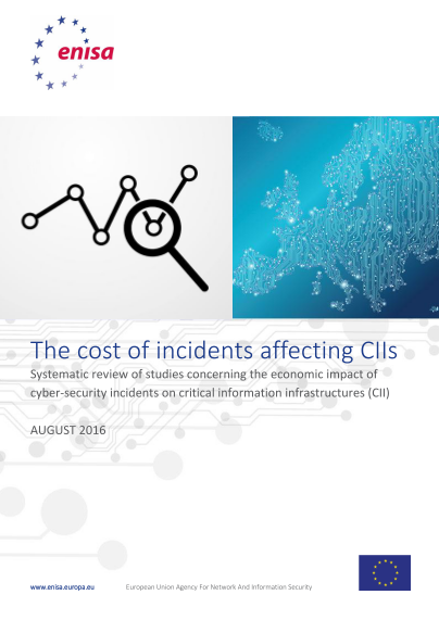 ENISA-The cost of incidents affecting CIIs