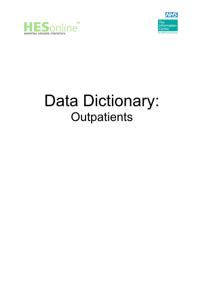 data-dictionary-HES Outpatients